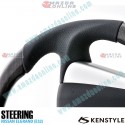 Kenstyle African Wood Leather Combination Steering Wheel fits 10-13 Nissan Elgrand [E52] NA02