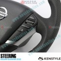 Kenstyle African Wood Leather Combination Steering Wheel fits 14-24 Nissan Elgrand [E52] NA02