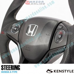 Kenstyle Flat Bottomed Leather Steering Wheel fits 13-24 Honda Fit [GK] HA01