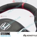 Kenstyle Flat Bottomed Leather Steering Wheel with center line fits 15-22 Honda S660 [JW5] HB01