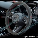 Kenstyle Flat Bottom Leather with Stitching Steering Wheel for 22-24 Mazda CX-50 [VA] MF01