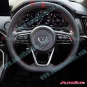 AutoExe Flat Bottom Leather Steering Wheel fits 24-25 Mazda CX-70 [KJ] MKH137003