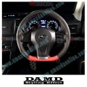 Damd Flat Bottomed Leather Formula Style Steering Wheel  fits 12-14 Subaru Legacy [BM,BR] SS360-D