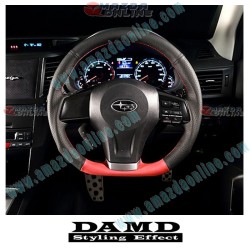 Damd Flat Bottomed Leather Formula Style Steering Wheel  fits 11-15 Subaru Impreza [GJ,GP] SS360-D