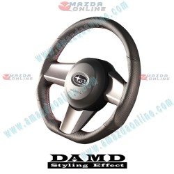 Damd Flat Bottomed Leather Sports Steering Wheel fits 09-12 Subaru Legacy [BM,BR] SS362-D