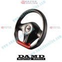 Damd Flat Bottomed Leather Formula Style Steering Wheel fits 06-08 Subaru Legacy [BP,BL] SS358-DL