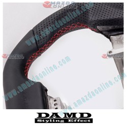 Damd Flat Bottomed Nappa Leather Sports Steering Wheel fits 07-16 Nissan GTR [R35] SS357GTR