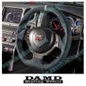 Damd Flat Bottomed Ultra Suede Sports Steering Wheel fits 07-16 Nissan GTR [R35] SS357GTR