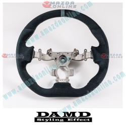 Damd Flat Bottomed Ultra Suede Sports Steering Wheel fits 07-16 Nissan GTR [R35] SS357GTR