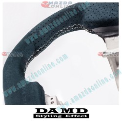 Damd Flat Bottomed Ultra Suede Sports Steering Wheel fits 07-16 Nissan GTR [R35] SS357GTR