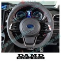 Damd Flat Bottomed Nappa Leather Sports Steering Wheel fits 17-19 Subaru Legacy [BS,BN] SS359-GT