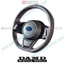 Damd Flat Bottomed Nappa Leather Sports Steering Wheel fits 17-19 Subaru Legacy [BS,BN] SS359-GT