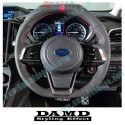 Damd LIMITED EDITION Flat Bottomed Ultra Suede Sports Steering Wheel fits 17-19 Subaru Legacy [BS,BN] SS359-GT