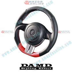 Damd Flat Bottomed Leather and Carbon Fibre Formula Steering Wheel fits 12-16 Subaru BRZ [ZC] SS358-Z