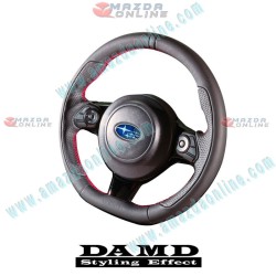 Damd Flat Bottomed Leather Sports Steering Wheel fits 17-24 Subaru BRZ [ZD8] SS358-Z(L)