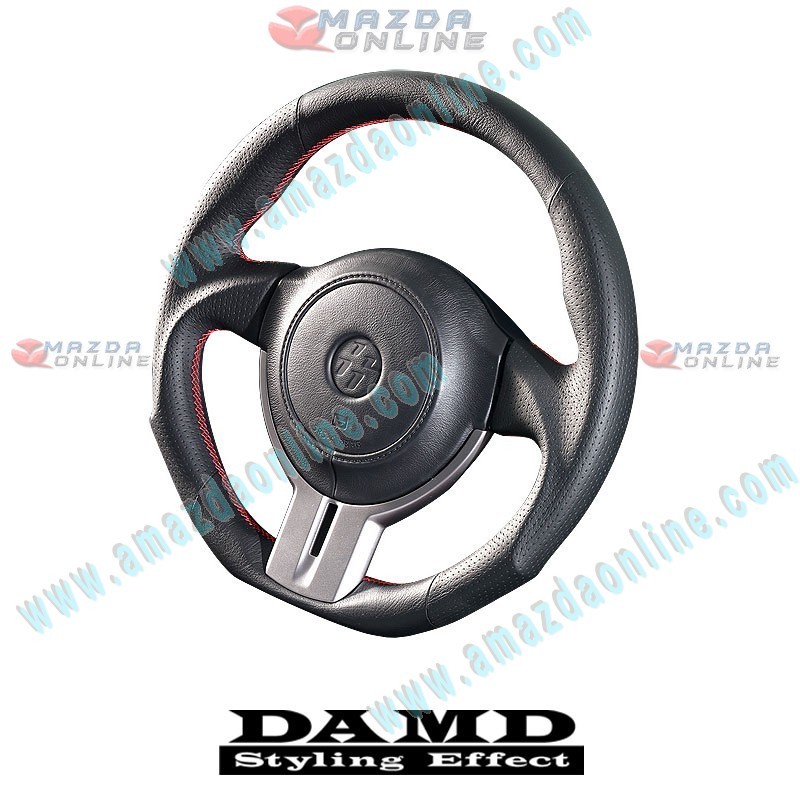 Damd Flat Bottomed Leather Sports Steering Wheel fits 12-16 Toyota 86 [ZN] SS358-Z