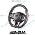 Damd Flat Bottomed Leather Sports Steering Wheel fits 14-17 Subaru Legacy [BS,BN] SS362-RX