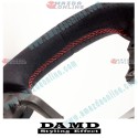 Damd Flat Bottomed Ultra Suede Sports Steering Wheel fits 15-18 Subaru Forester [SJ] SS362-RX