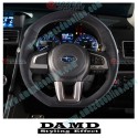 Damd Flat Bottomed Ultra Suede Sports Steering Wheel fits 15-16 Subaru Impreza [GJ,GP] SS362-RX