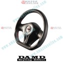 Damd Flat Bottomed Leather Sports Steering Wheel fits 07-14 Subaru Impreza WRX STi [GR,GV] SS358-DL