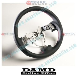 Damd Leather Sports Steering Wheel fits 07-14 Subaru Impreza WRX STi [GR,GV] SS358-SL