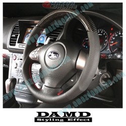 Damd Leather and Carbon Fibre Sports Steering Wheel fits 07-13 Subaru Forester [SH] SS358-SL