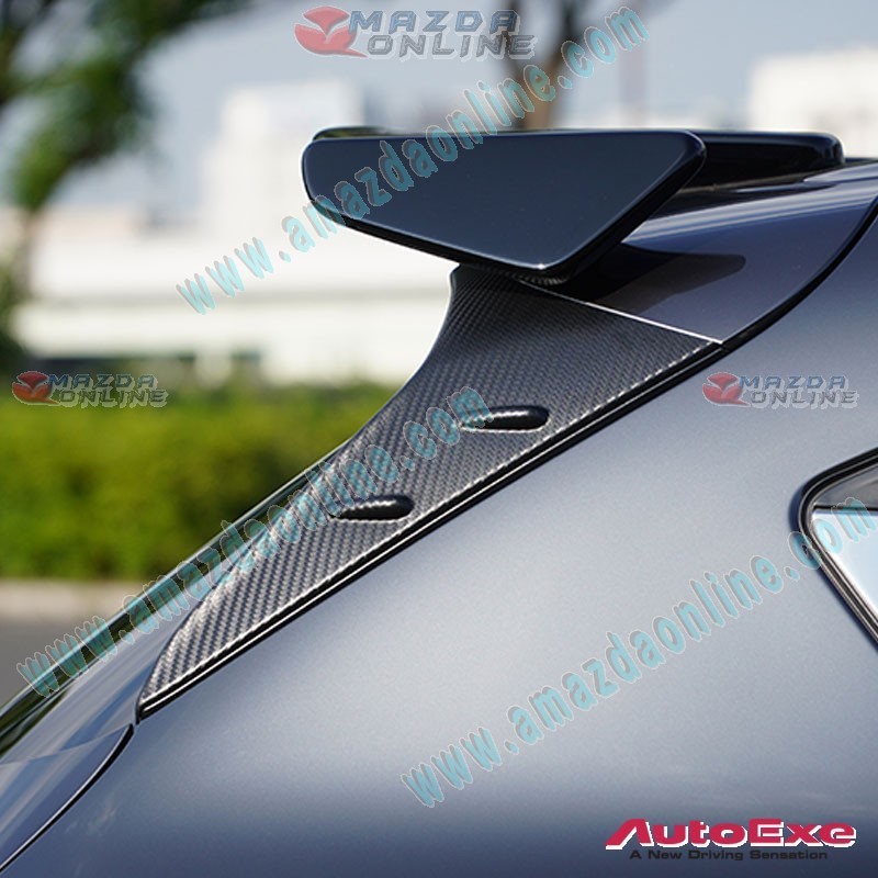 AutoExe Matte Carbon-Pattern Rear Window Side Fin Set fits 22-25 Mazda CX-60 [KH]