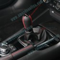 AutoExe Leather Long Shift Knob with red stitching A139603