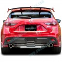 KnightSports Rear Bumper Cover Aero Kit fits 13-16 Mazda3 [BM] 5-Door KZD74332