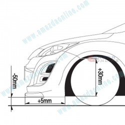 AutoExe Front Bumper with Grill Cover Aero Kit fits 08-10 Mazda3 [BL] MBL2000