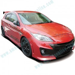 KnightSports Front Bumper with Grill Aero Kit [Type-2] fits 11-13 Mazda3 [BL] KZG71303