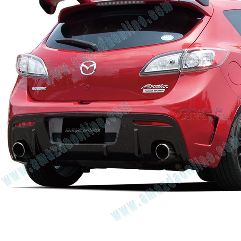 KnightSports Rear Bumper Cover Aero Kit fits 08-13 Mazda3 [BL] 5-Door KZG74331