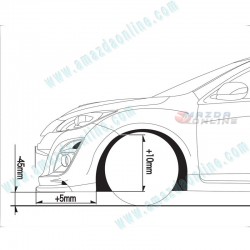 AutoExe Front Bumper with Grill Aero Kit fits 10-13 Mazdaspeed3 [BL3FW] MBA2000