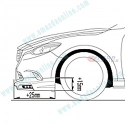 AutoExe Front Lower Spoiler include LED Daytime Running Light Set fits 16-17 Mazda6 [GJ] MGJ2100