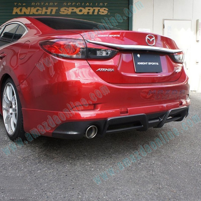 KnightSports Rear Lower Diffuser Spoiler Splitter fits 13-15 Mazda6 [GJ] Sedan KZD74631