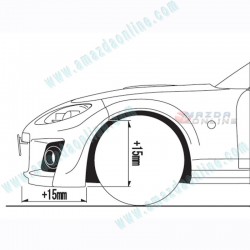 AutoExe Front Bumper Aero Kit [NC04 Style] fits 10-15 Miata [NC] MNC2E00