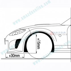 AutoExe Front Bumper Aero Kit [NC03B Style] fits 10-15 Miata [NC] MNX2000