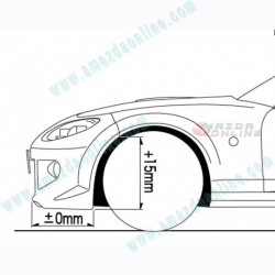 AutoExe Front Bumper Aero Kit [NC03 Style] fits 05-10 Miata [NC] MNC2000