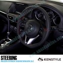 Kenstyle Flat Bottomed Leather Steering Wheel with red stitching fits 13-16 Mazda6 [GJ] MB01