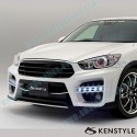 Kenstyle EIK Front Bumper with Grill Cover Aero Kit include LED Daytime Running Light Bar fits 15-16 CX-5