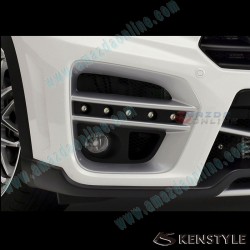 Kenstyle EIK Front Bumper with Grill Cover Aero Kit include LED Daytime Running Light Bar fits 15-16 CX-5