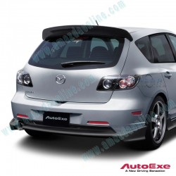 AutoExe Carbon Fibre Rear Diffuser Spoiler Splitter fits 03-07 Mazda3 [BK] MBZ2400