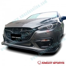 KnightSports Headlight Eyelid Eyebrow Trim fits 2017-2018 Mazda3 [BN] KZD75134