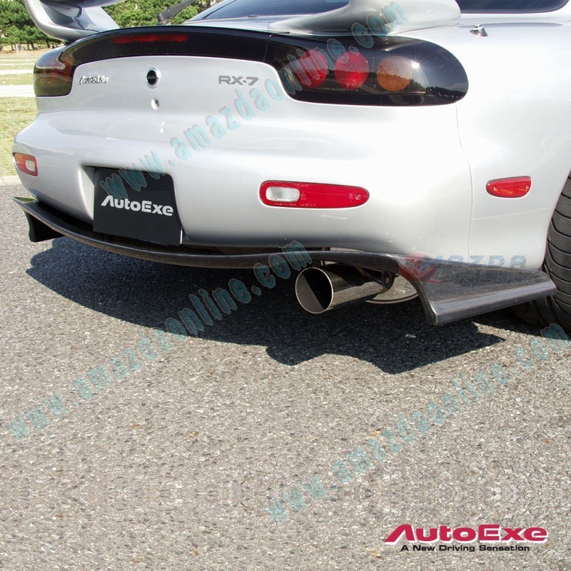 AutoExe Carbon Fibre Rear Diffuser Spoiler Splitter fits 93-02 RX-7 [FD3S] MFZ2400