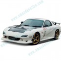 KnightSports Front Lower Spoiler with Under Panel Cover [Type-5] fits 99-02 RX-7 [FD3S] KDE71501