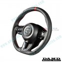 Damd Flat Bottomed Nappa Leather Steering Wheel fits 17-24 Mazda2 [DJ] SS360MLL