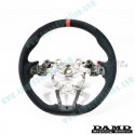 Damd Flat Bottomed Suede Steering Wheel fits 17-24 Mazda2 [DJ] SS360MLS