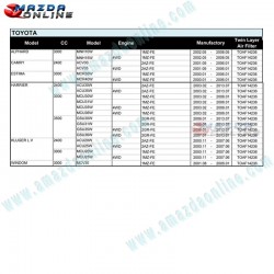 CHAMPION Twin layer air filter element fits 01-05 DAIHATSU ALTIS CV30N CV35N 2AZ TOAF14236