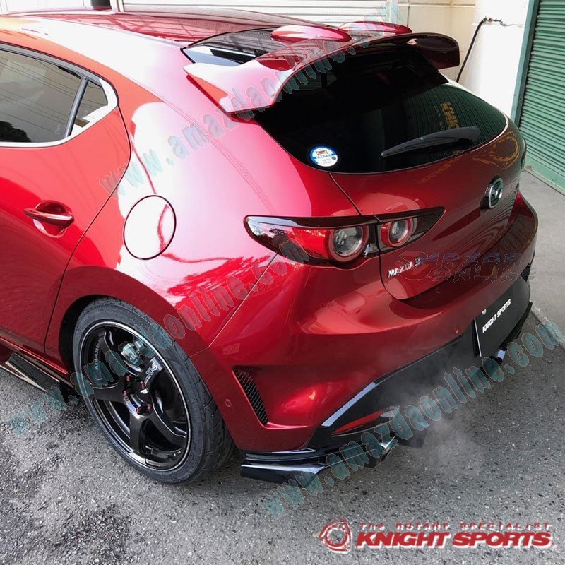 KnightSports Rear Bumper Cover Aero Kit fits 20192024 Mazda3 [BP] Factback A Mazda Online