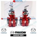 Mazda Genuine Rear Brake Caliper in Brembo Red fits 15-24 Miata [ND,NE] and Miata RF [NDRF]